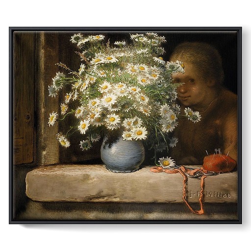 The bouquet of daisies (framed canvas)