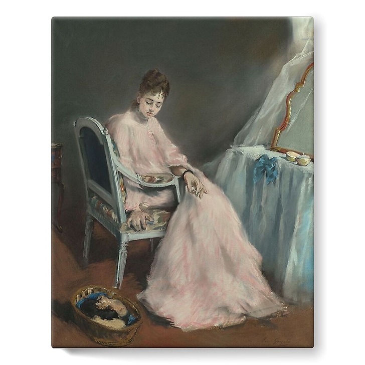 The pink morning (stretched canvas)