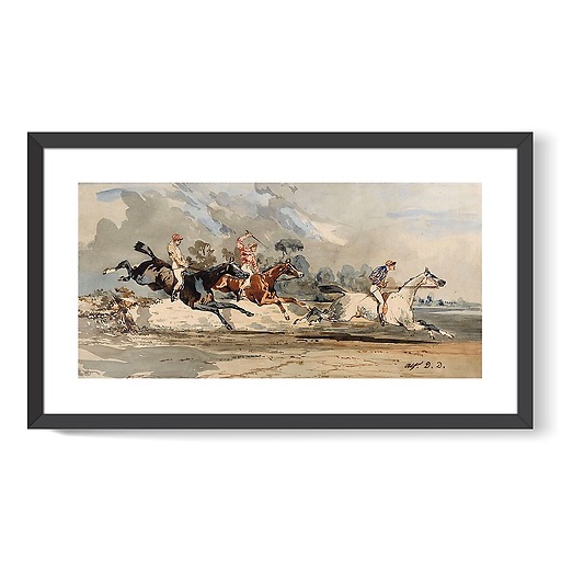 Course de chevaux (affiches d'art encadrées)