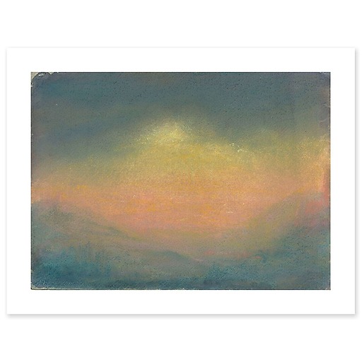 Landscape at sunset (art prints)