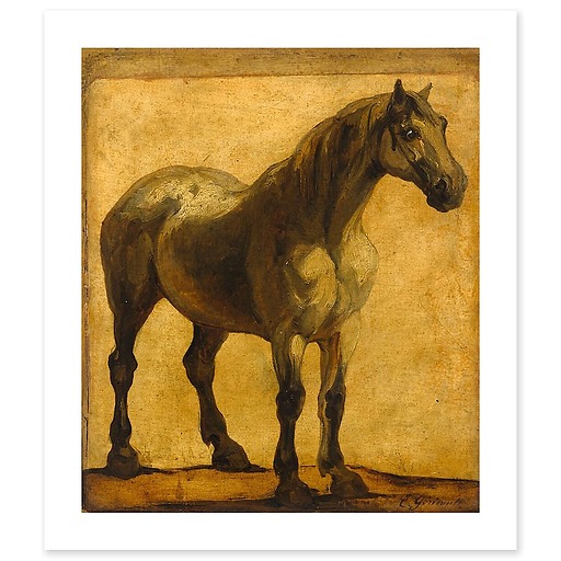 Study of horse (canvas without frame)