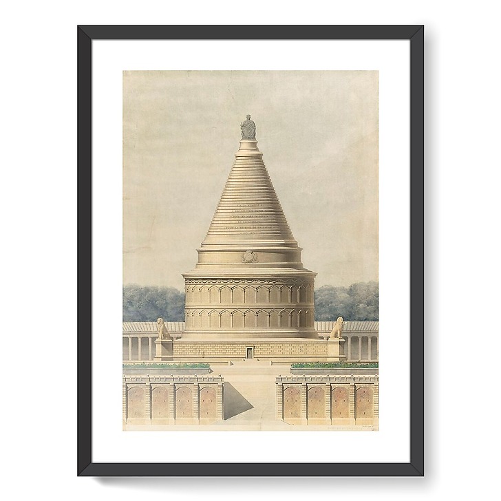 Funerary monument commemorating the Defence of Paris: central part of the monument (framed art prints)