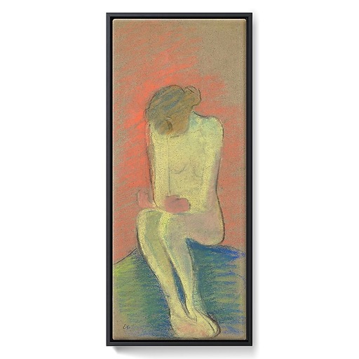 Sorrowful Figure (framed canvas)