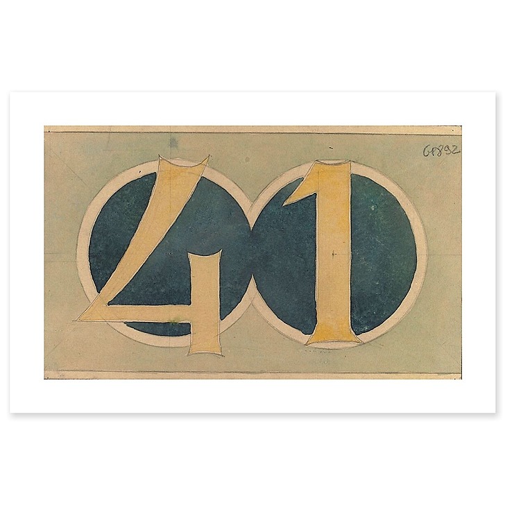 Hotel Jassedé: ceramic panel, number 41 (art prints)