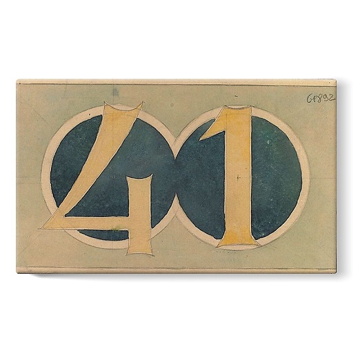 Hotel Jassedé: ceramic panel, number 41 (stretched canvas)