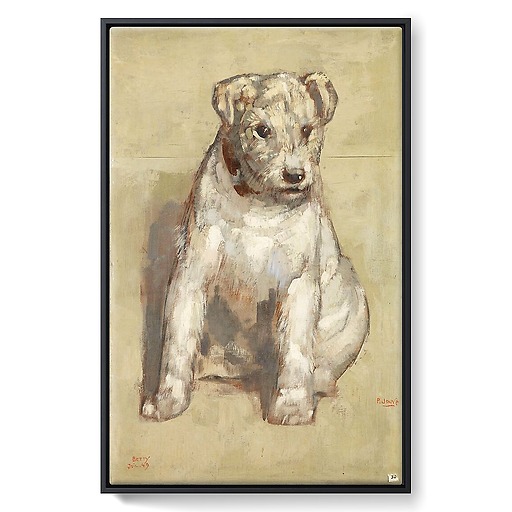 Betty the dog (framed canvas)