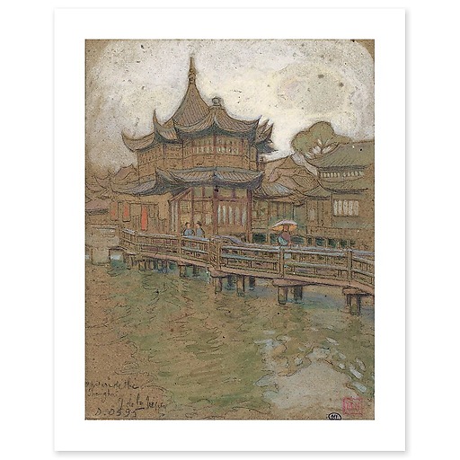 Tea house in Shanghai (canvas without frame)