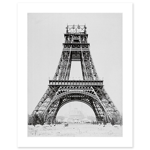 Album about the construction of the Eiffel Tower (canvas without frame)