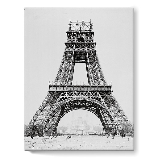 Album about the construction of the Eiffel Tower (stretched canvas)