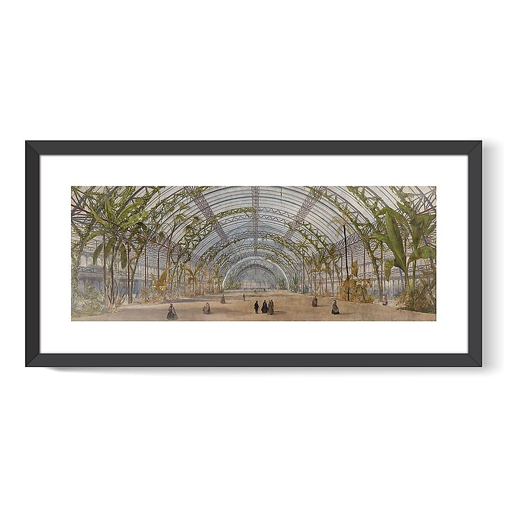 Crystal Palace project in the Saint-Cloud park: interior view (framed art prints)