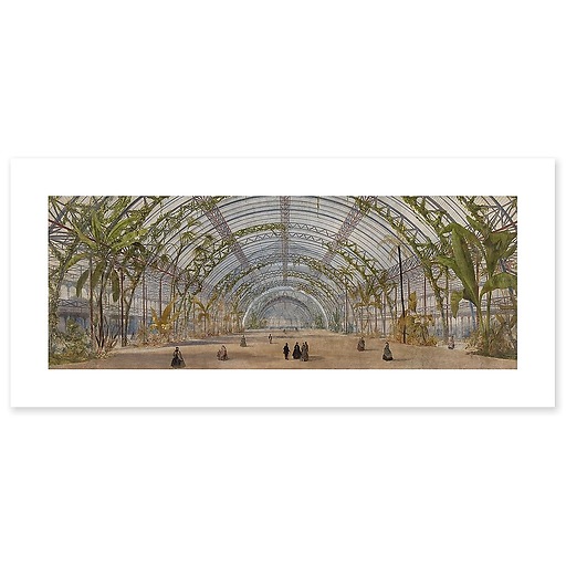 Crystal Palace project in the Saint-Cloud park: interior view (canvas without frame)
