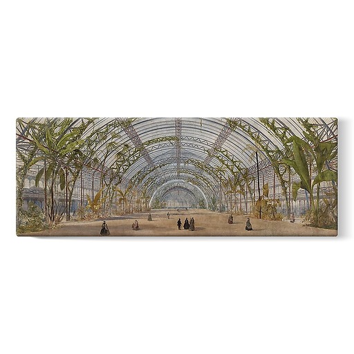 Projet d'un Palais de cristal dans le parc de Saint-Cloud : vue intérieure (toiles sur châssis)