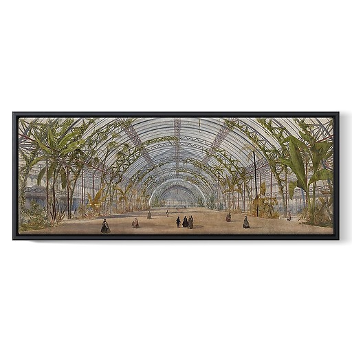 Crystal Palace project in the Saint-Cloud park: interior view (framed canvas)