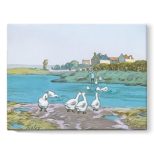 The goose pond (stretched canvas)