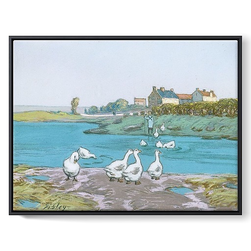 The goose pond (framed canvas)