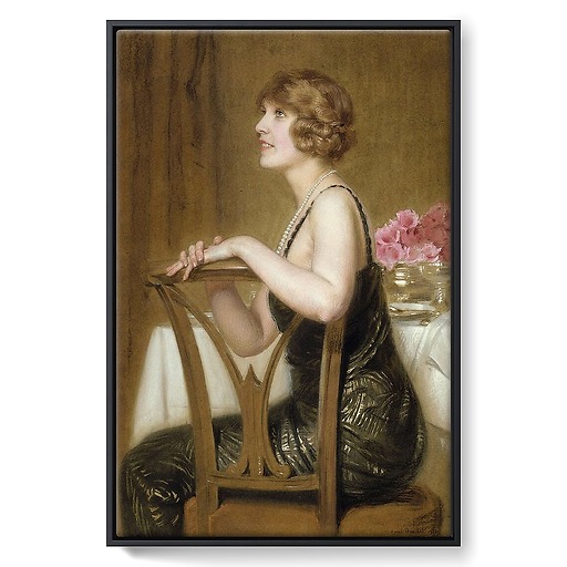 Portrait of Mrs. Ryan, born Arlette Warrain (framed canvas)