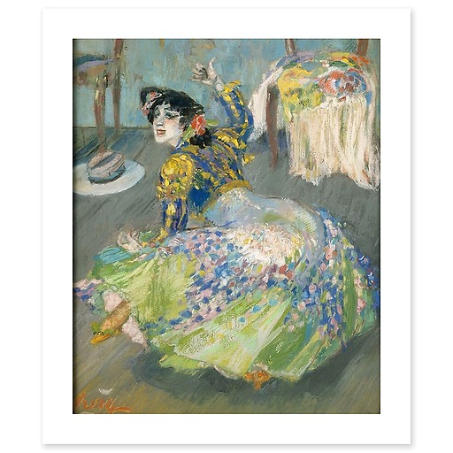Dancer greeting (canvas without frame)