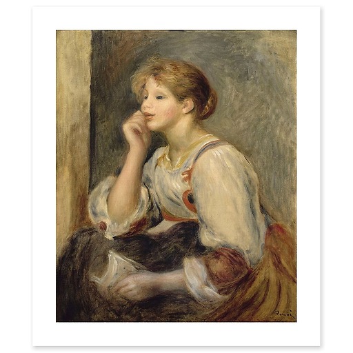 Woman with a letter (canvas without frame)