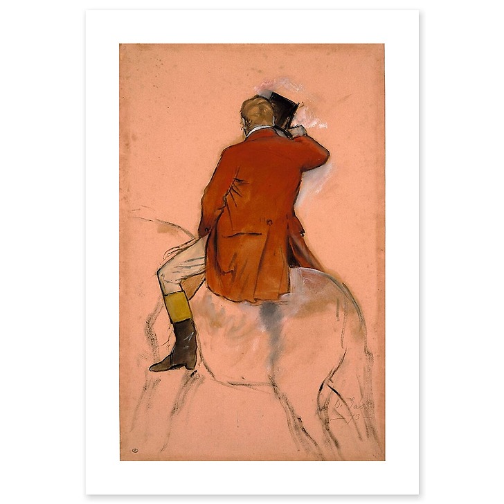 Rider in red dress (art prints)