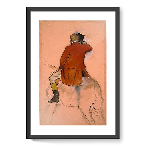 Rider in red dress (framed art prints)