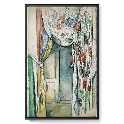 The curtains (framed canvas)