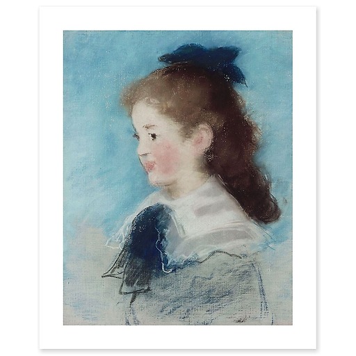 Portrait of Miss Hecht in profile (canvas without frame)