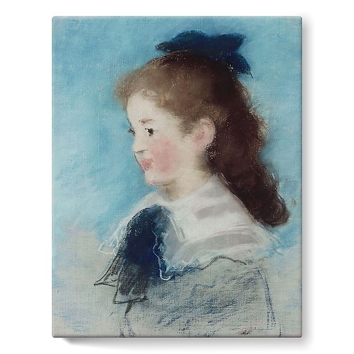 Portrait of Miss Hecht in profile (stretched canvas)