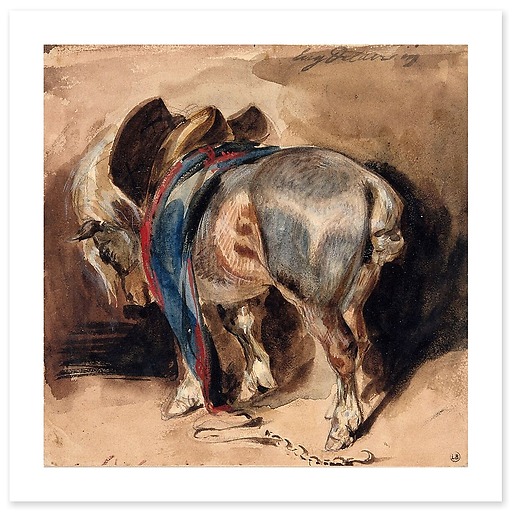 Horse turned left (art prints)
