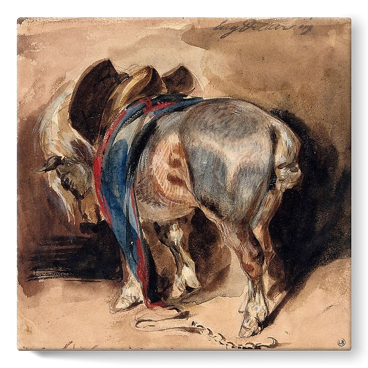 Horse turned left (stretched canvas)