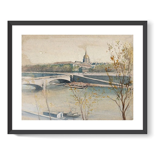 Album des vues de Paris, le pont de l'Alma et le dôme des Invalides (affiches d'art encadrées)