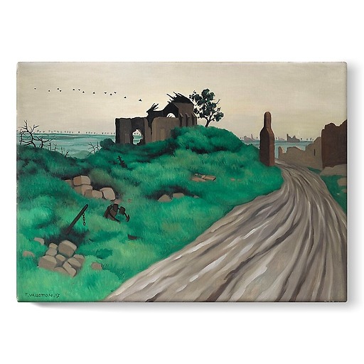 Hurlus Church in ruins (stretched canvas)