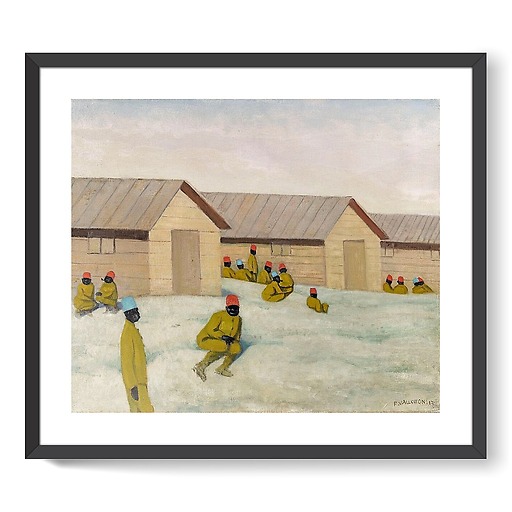 Senegalese soldiers at Mailly camp (framed art prints)