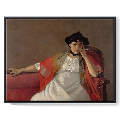 Portrait of the artist's wife (framed canvas)