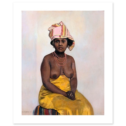 African woman (canvas without frame)
