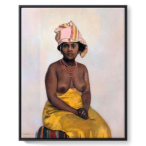 African woman (framed canvas)
