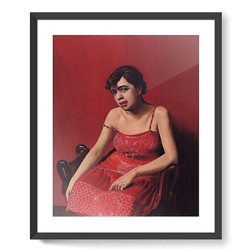 The Romanian girl in the red dress (framed art prints)