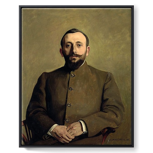 Portrait d'Alfred Athis, pseudonyme de l'écrivain Alfred Natanson (toiles encadrées)
