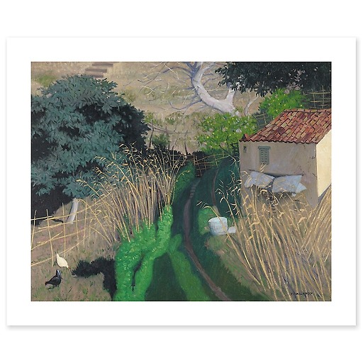 House and reeds (canvas without frame)