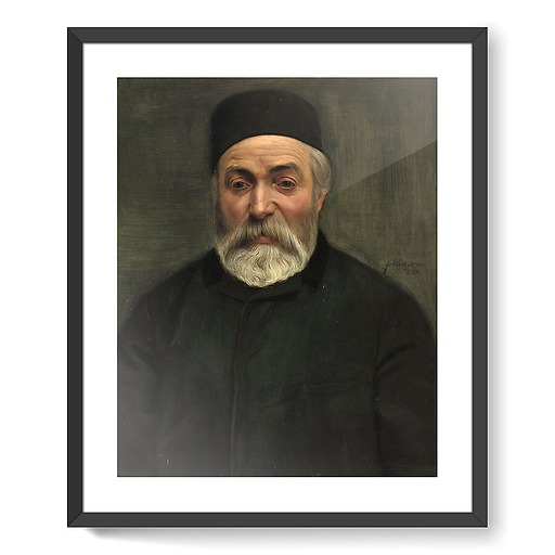 Concierge ou portrait d'un homme à barbe grise (affiches d'art encadrées)