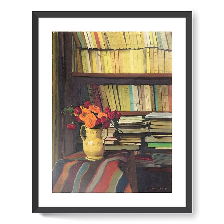 La bibliothèque (affiches d'art encadrées)