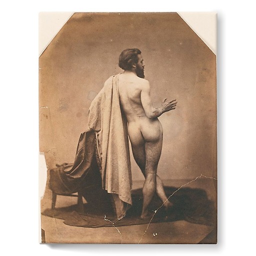 Etude de nu masculin de dos (Edmond Lebel') (toiles sur châssis)