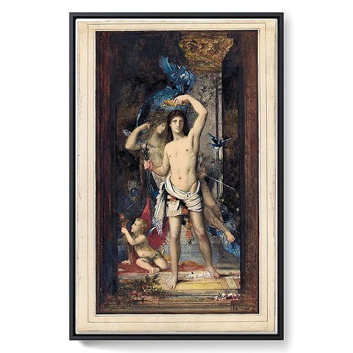 The Young Man and Death (framed canvas)