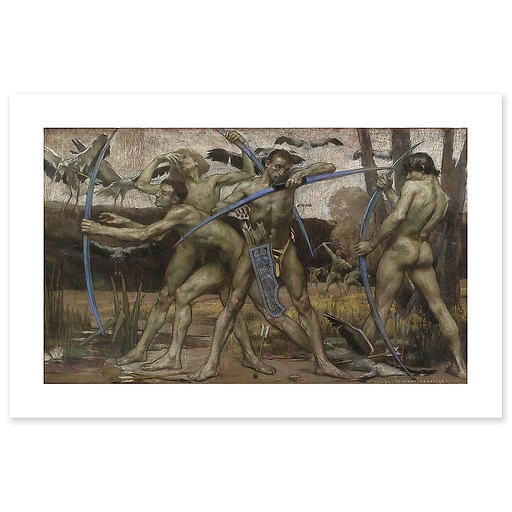 The Archery Shooters (canvas without frame)