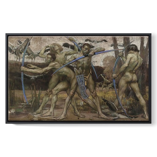 The Archery Shooters (framed canvas)