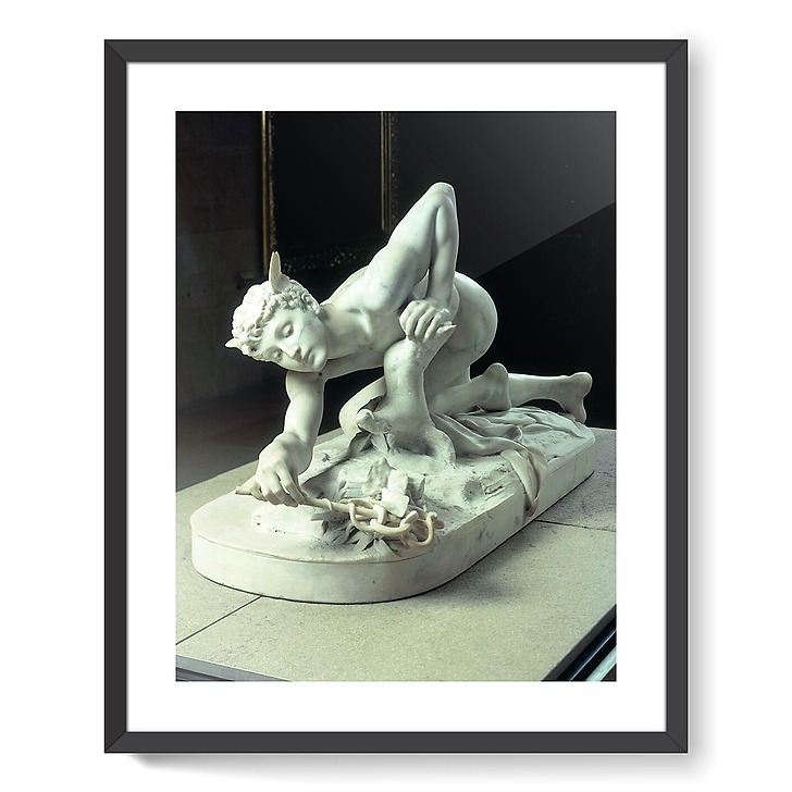 Mercury inventing the caduceus (framed art prints)