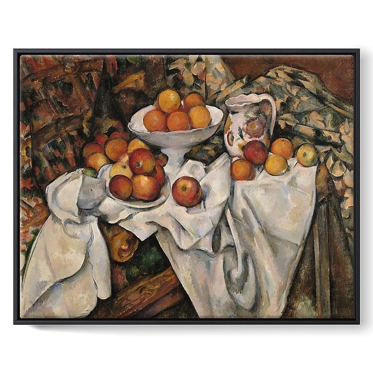 Apples and oranges (framed canvas)