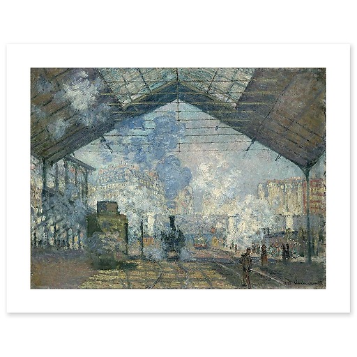 The Saint-Lazare Station (canvas without frame)