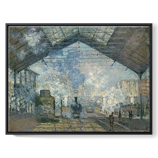 The Saint-Lazare Station (framed canvas)