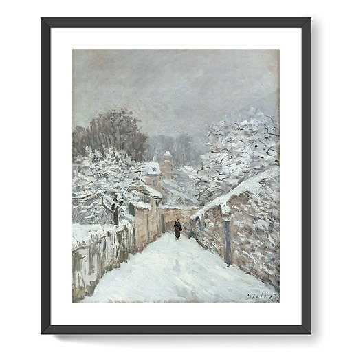 Snow at Louveciennes (framed art prints)