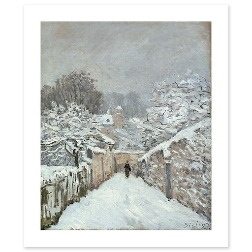 Snow at Louveciennes (canvas without frame)
